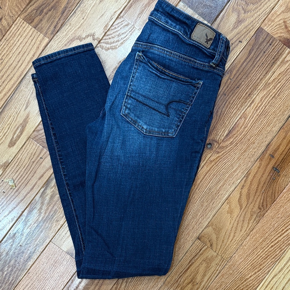 American Eagle Outfitters Dark Blue Skinny Jeans